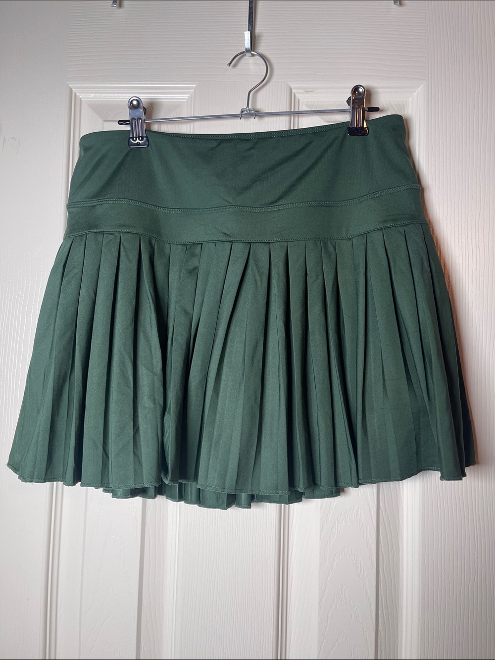 GoldHindel Forest Green Pleated Tennis Skort with Built-In Shorts - Picture 4 of 6